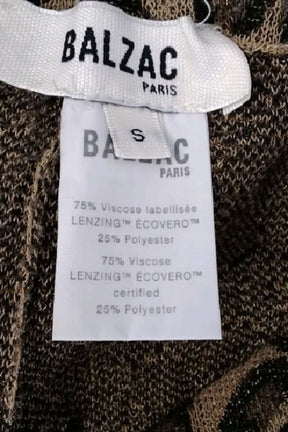 Pantalon droit Balzac Marron en Viscose