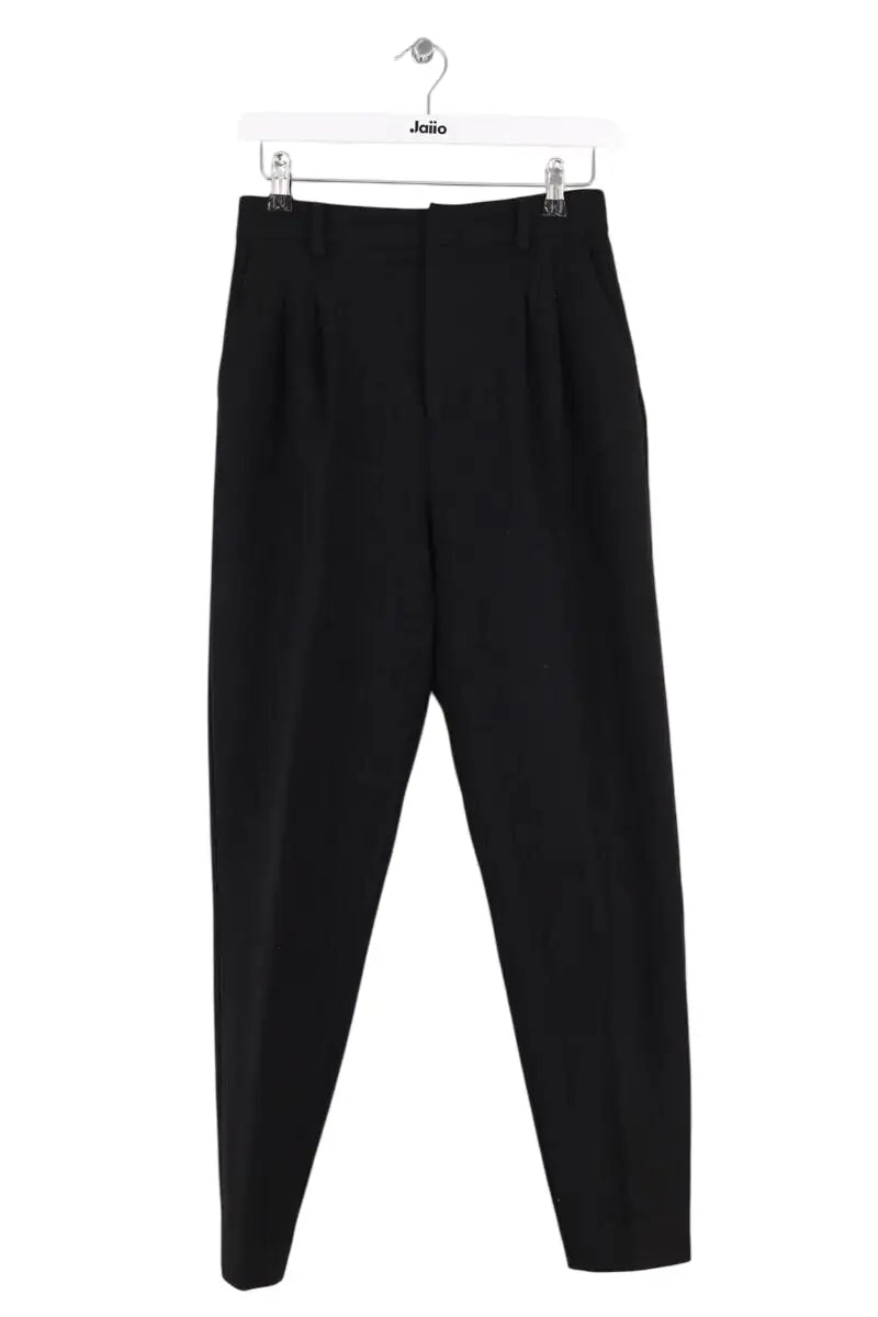 Pantalon droit Balzac Noir en Laine, taille XS - Seconde Main