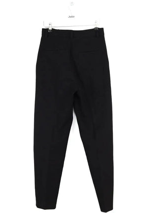 Pantalon droit Balzac Noir en Laine