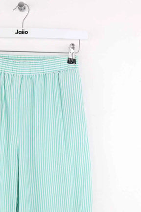 Pantalon droit Balzac Turquoise en Coton