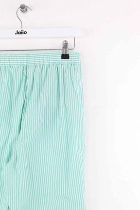 Pantalon droit Balzac Turquoise en Coton