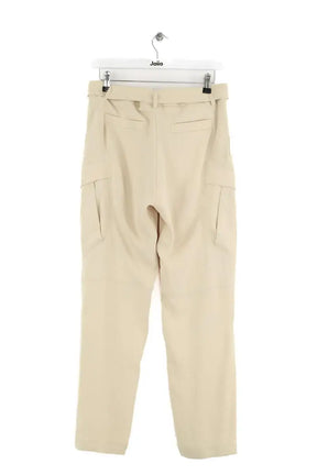 Pantalon droit Barbara Bui Ecru en Polyester