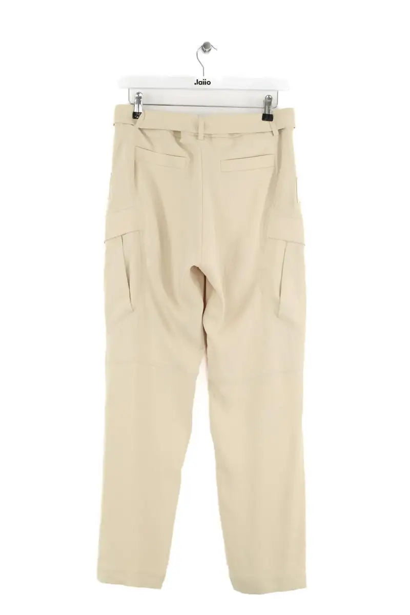 Pantalon droit Barbara Bui Ecru en Polyester
