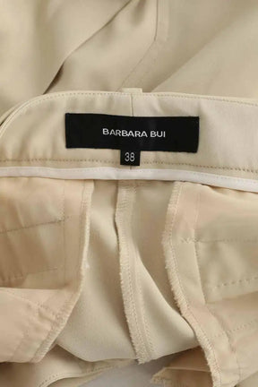 Pantalon droit Barbara Bui Ecru en Polyester