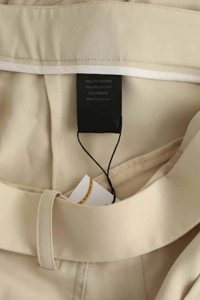 Pantalon droit Barbara Bui Ecru en Polyester