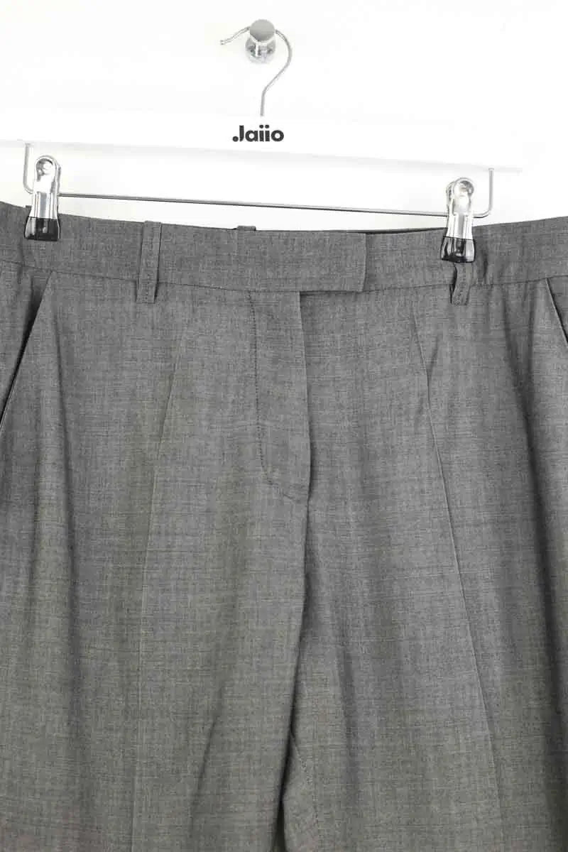 Pantalon droit Barbara Bui Gris en Laine