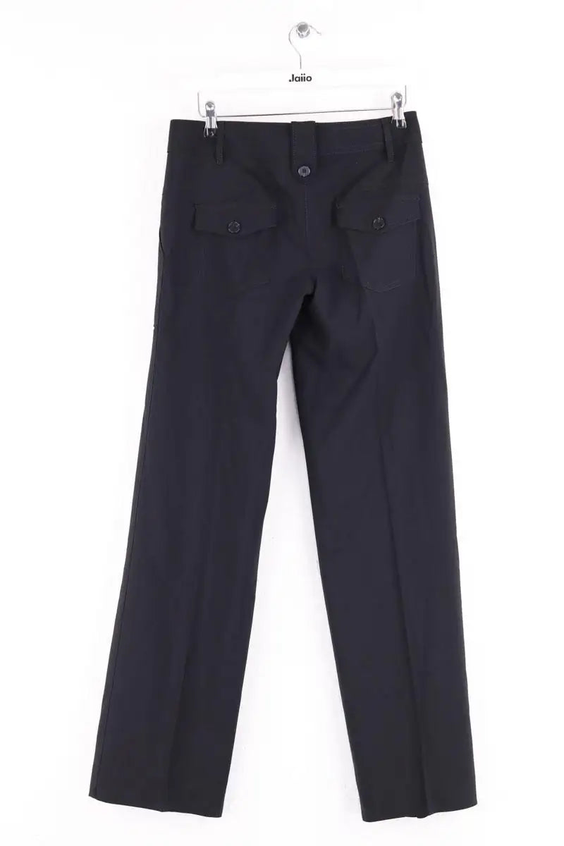 Pantalon droit Barbara Bui Noir en Laine