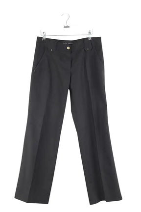 Pantalon droit Barbara Bui Noir en Synthétique, taille L - Seconde Main