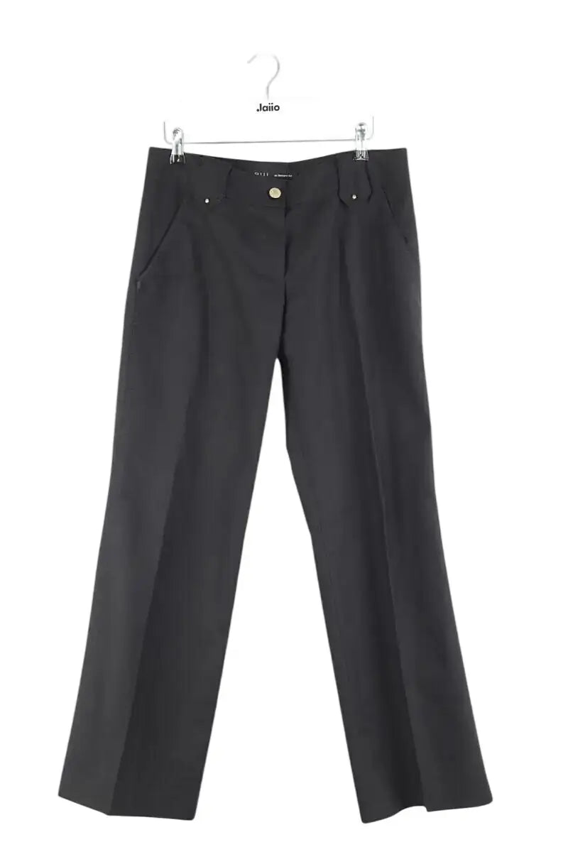 Pantalon droit Barbara Bui Noir en Synthétique, taille L - Seconde Main