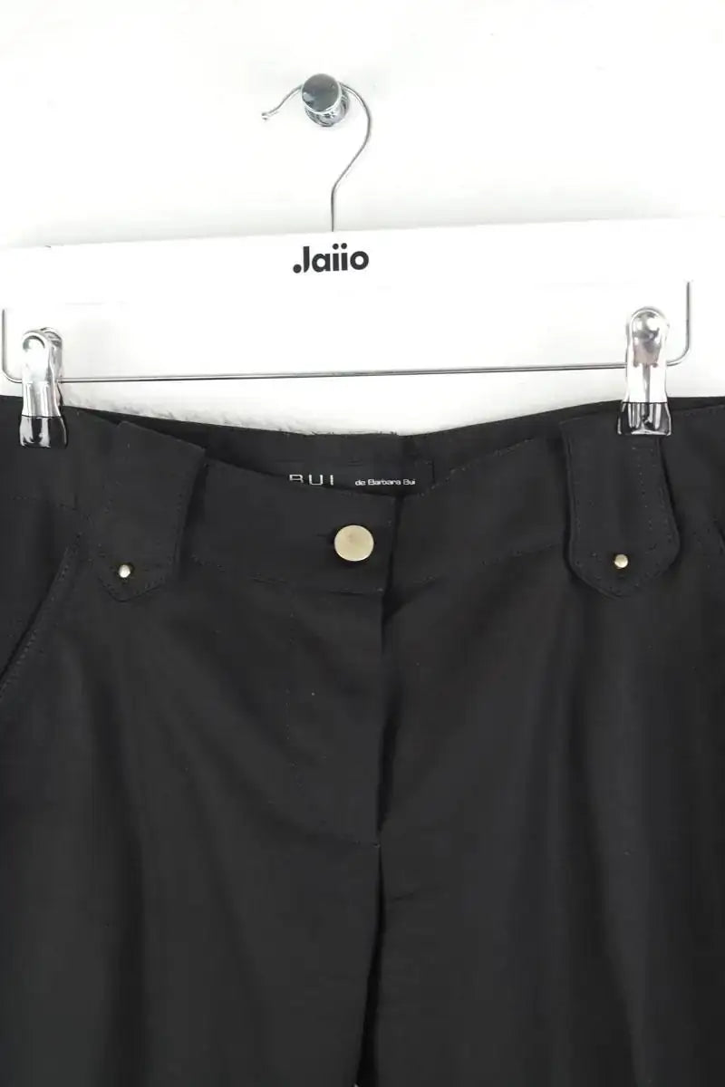 Pantalon droit Barbara Bui Noir en Synthétique