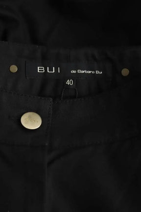 Pantalon droit Barbara Bui Noir en Synthétique