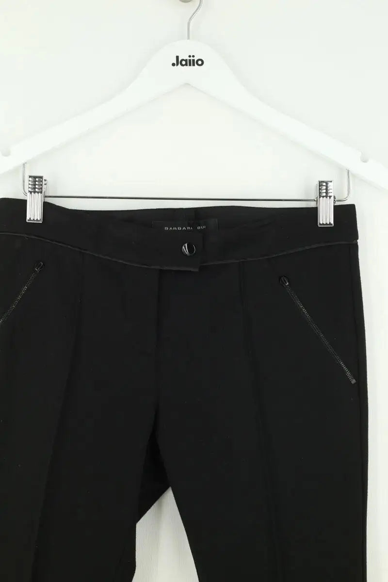 Pantalon droit Barbara Bui Noir en Viscose