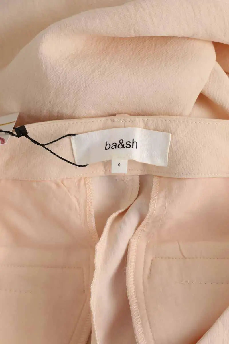 Pantalon droit Ba&Sh Beige en Polyester