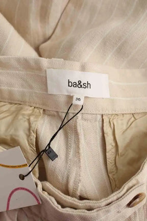 Pantalon droit Ba&Sh Beige en Viscose