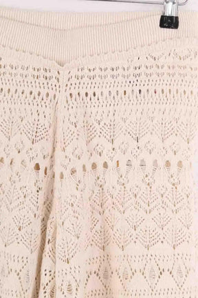 Pantalon droit Ba&Sh Ecru en Coton