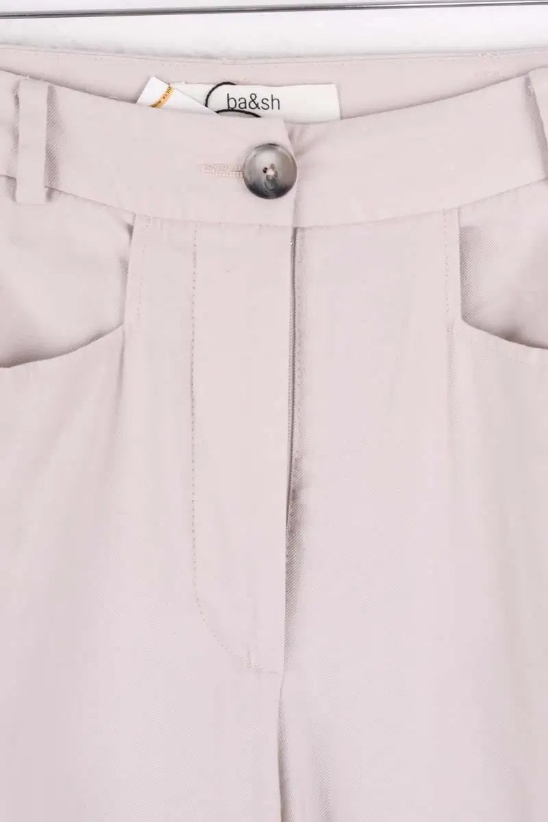 Pantalon droit Ba&Sh Gris en Viscose