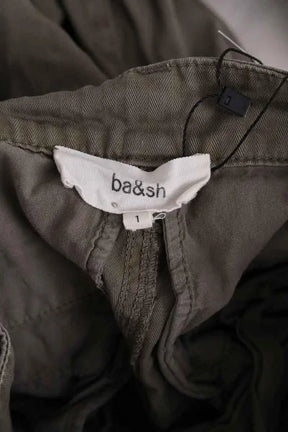 Pantalon droit Ba&Sh Kaki en Coton