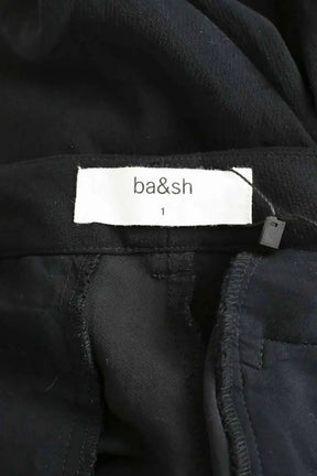 Pantalon droit Ba&Sh Marine en Polyester