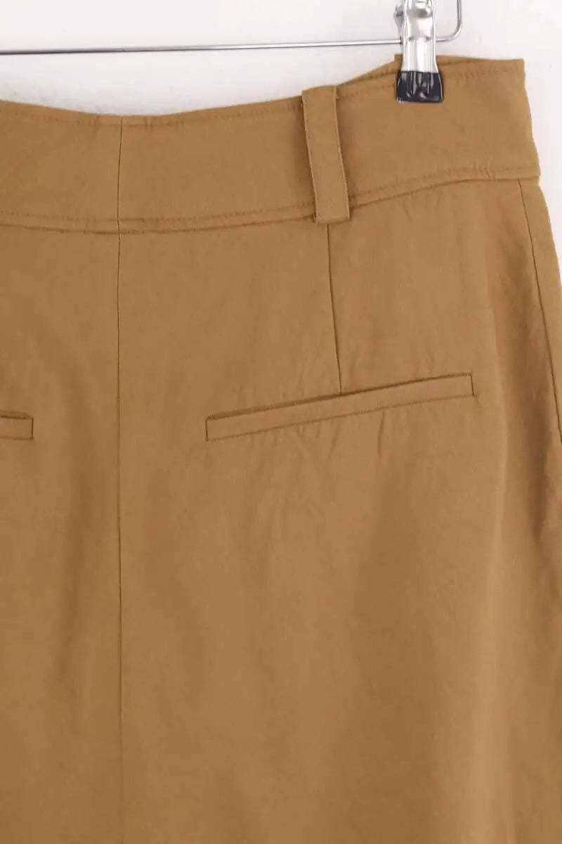 Pantalon droit Ba&Sh Marron en Synthétique