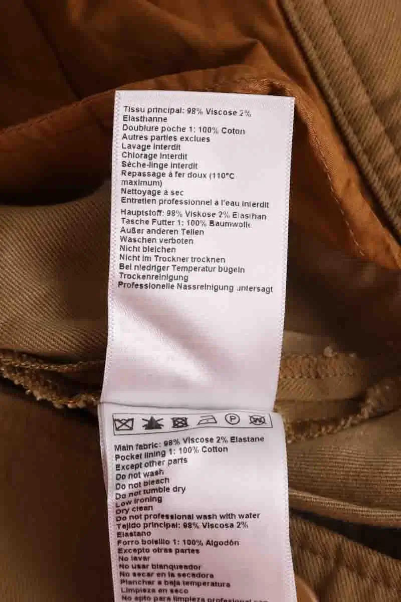 Pantalon droit Ba&Sh Marron en Synthétique