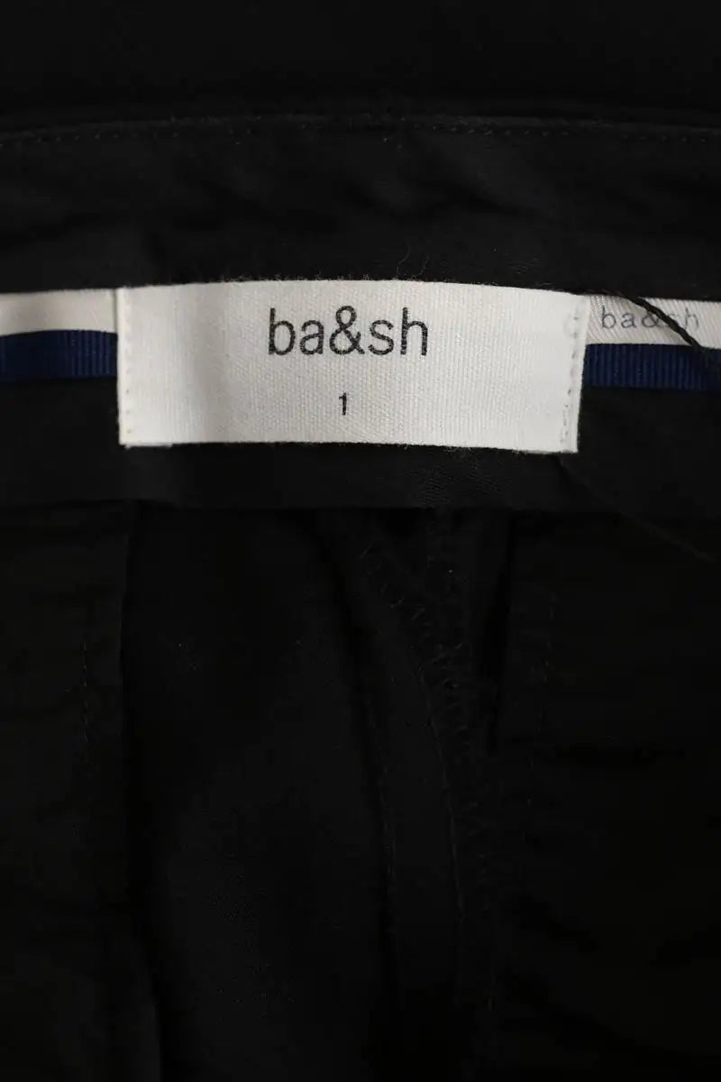 Pantalon droit Ba&Sh Noir en Laine