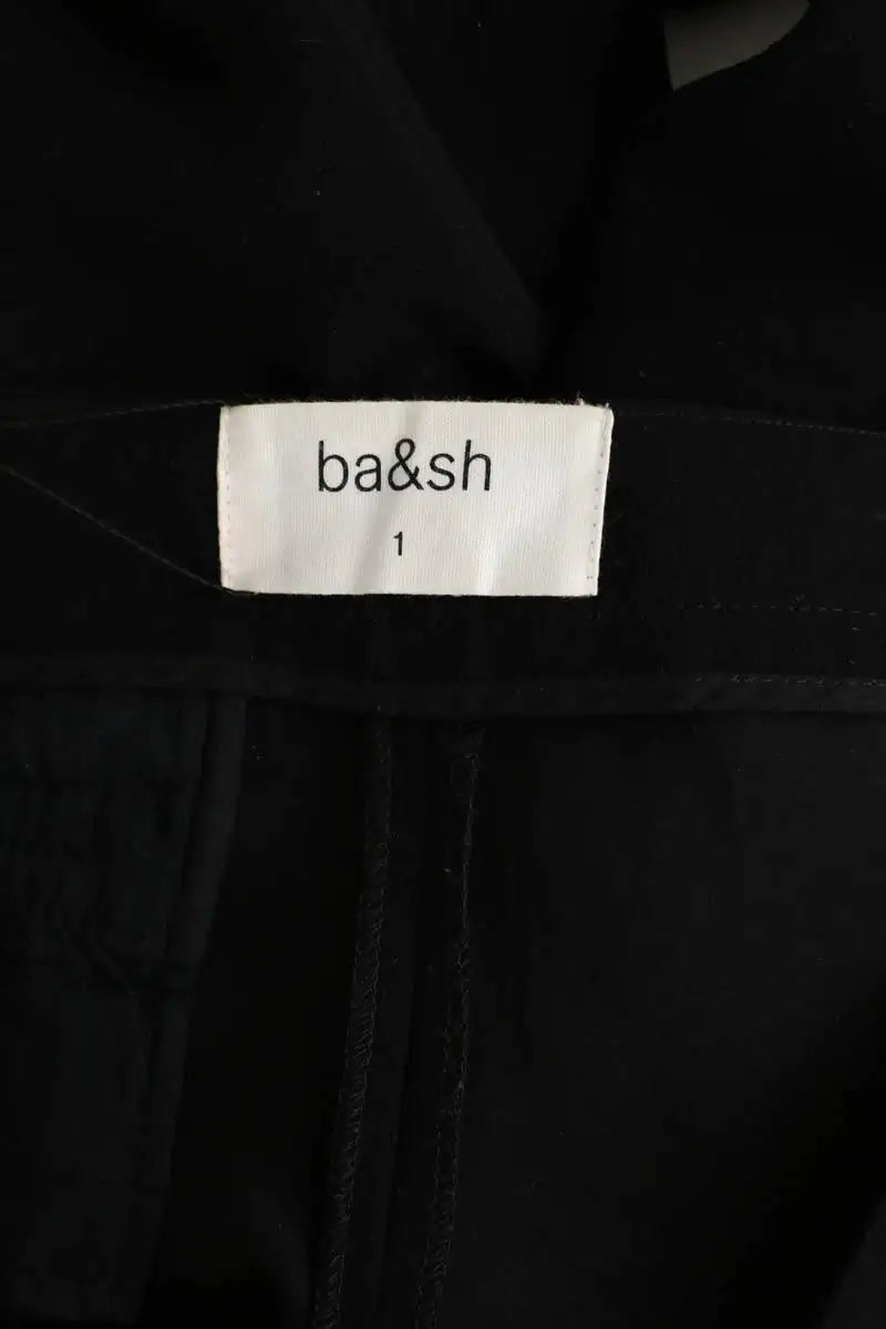 Pantalon droit Ba&Sh Noir en Synthétique