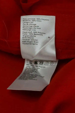 Pantalon droit Ba&Sh Rouge en Synthétique