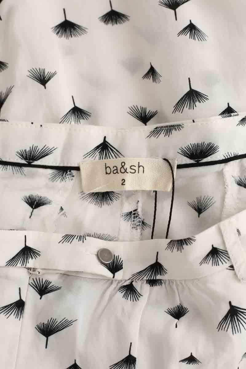 Pantalon droit Bash Rugby Blanc en Coton