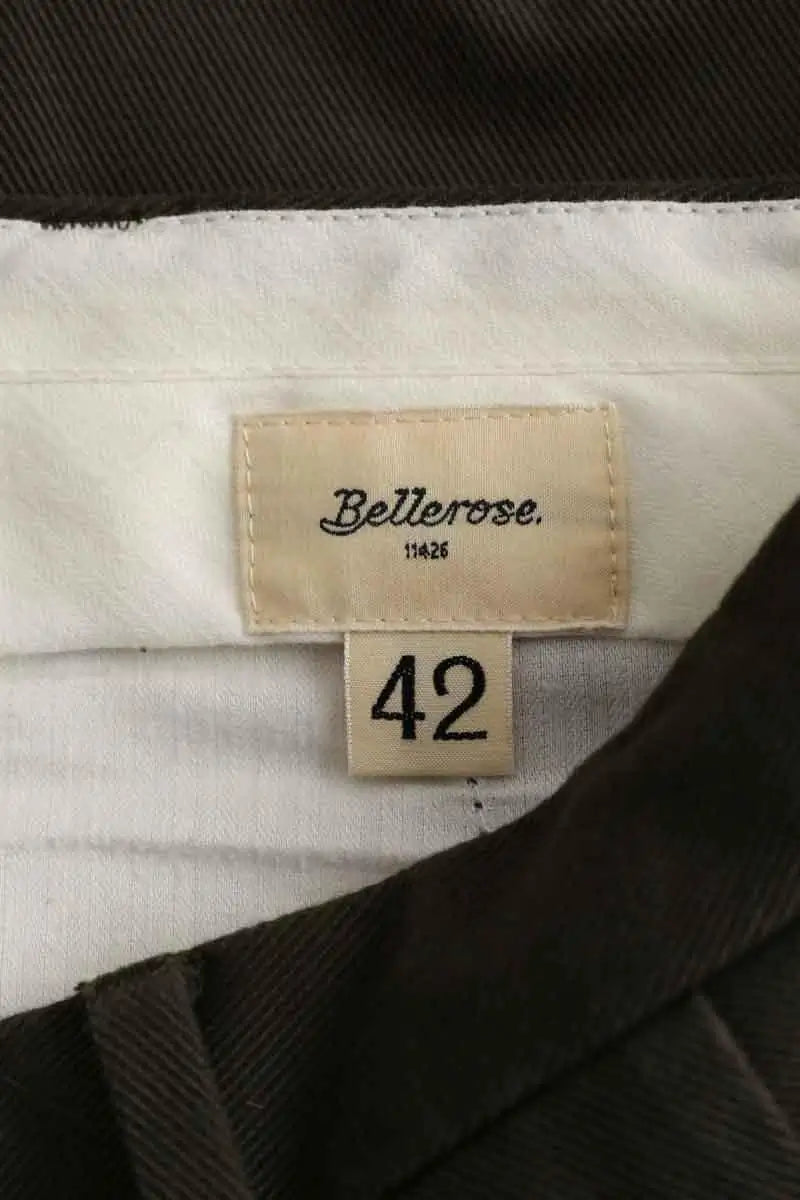 Pantalon droit Bellerose Kaki en Coton