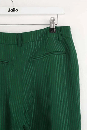 Pantalon droit Berenice Vert en Synthétique