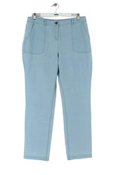 Pantalon droit Boden Bleu en Lin, taille XXL - Seconde Main