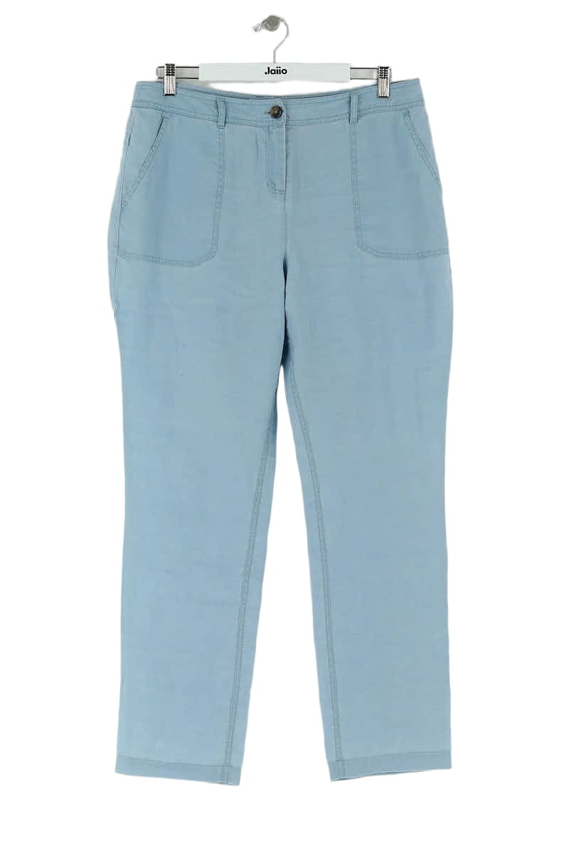 Pantalon droit Boden Bleu en Lin, taille XXL - Seconde Main