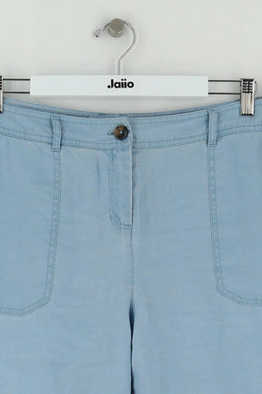 Pantalon droit Boden Bleu en Lin