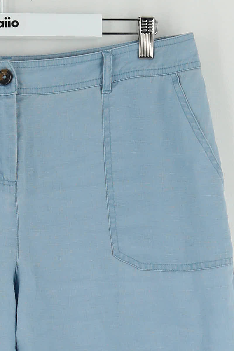 Pantalon droit Boden Bleu en Lin