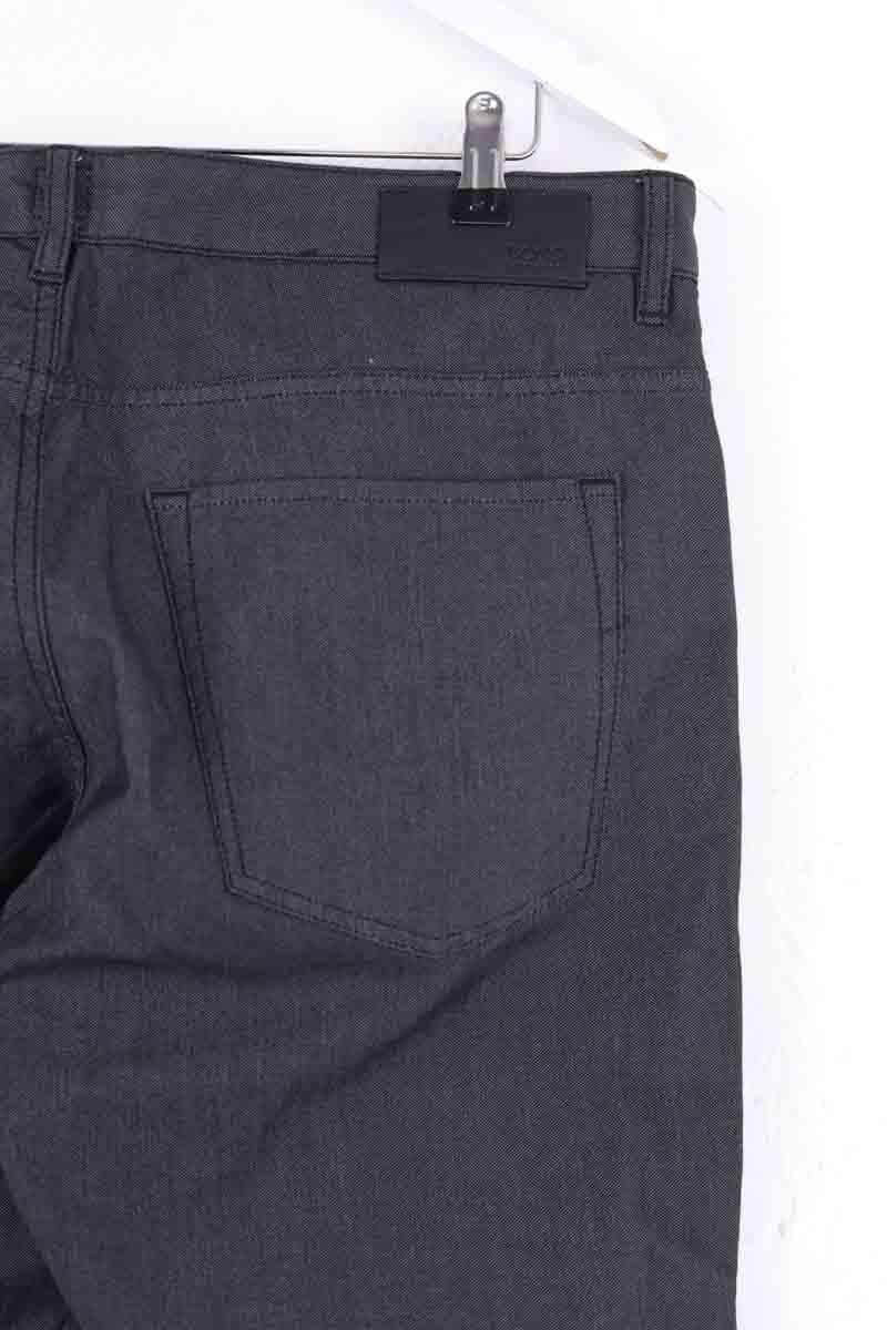 Pantalon droit Boss Noir en Coton