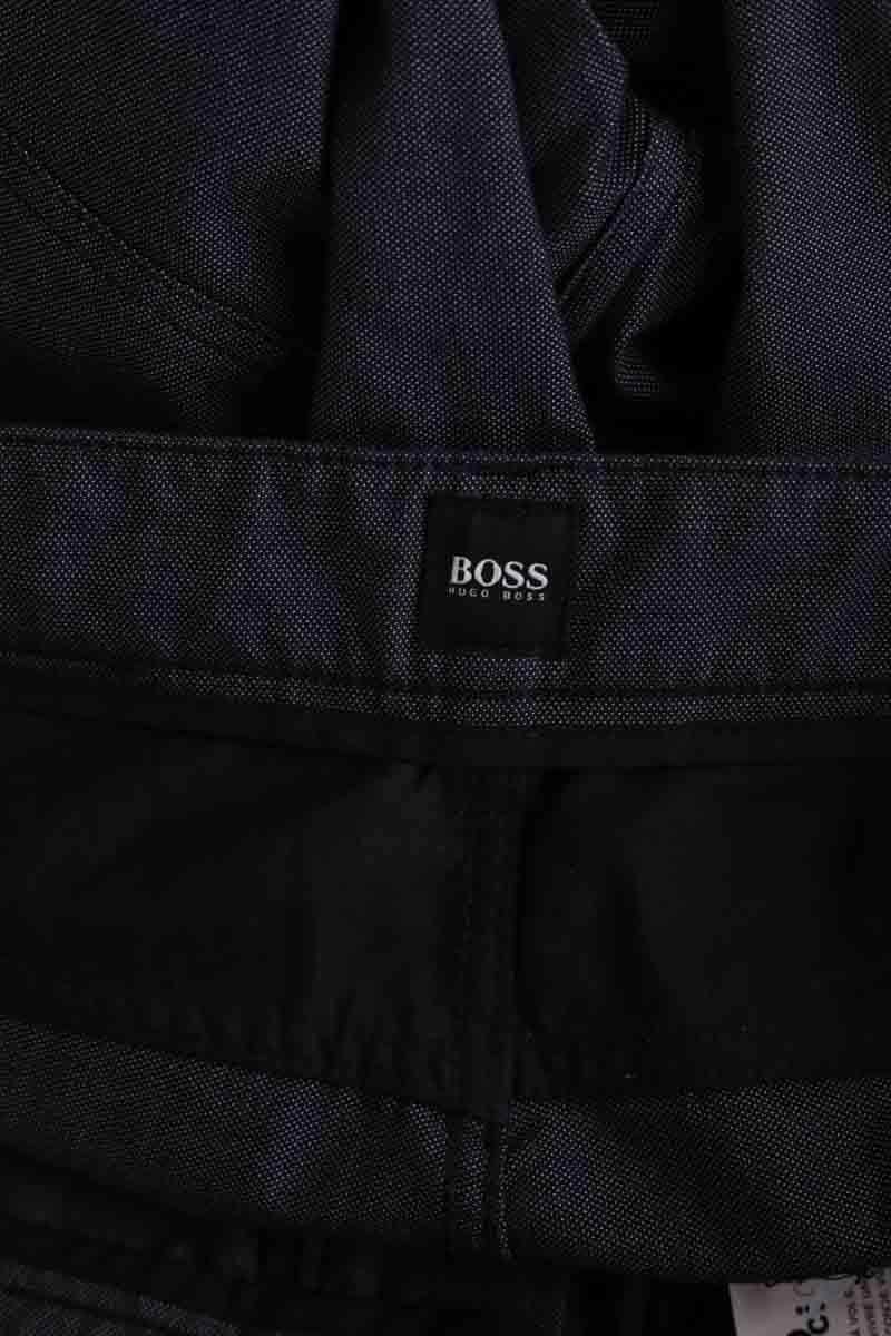 Pantalon droit Boss Noir en Coton