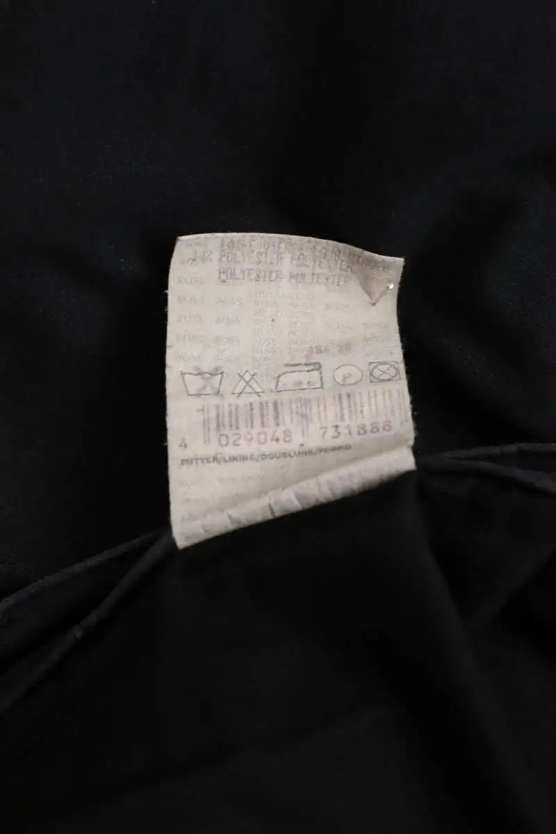 Pantalon droit Boss Noir en Coton