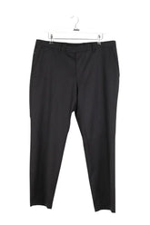 Pantalon droit Boss Noir en Laine, taille L - Seconde Main