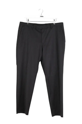 Pantalon droit Boss Noir en Laine, taille L - Seconde Main