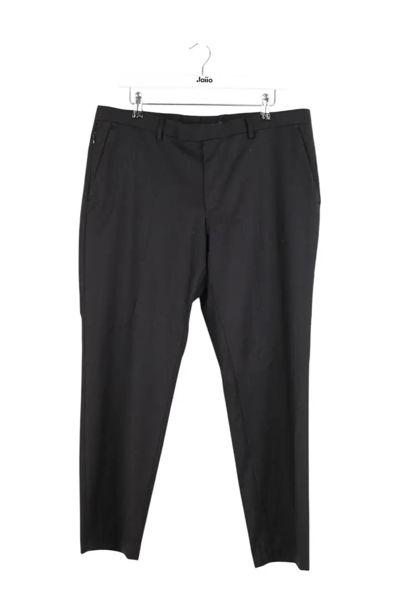 Pantalon droit Boss Noir en Laine, taille L - Seconde Main