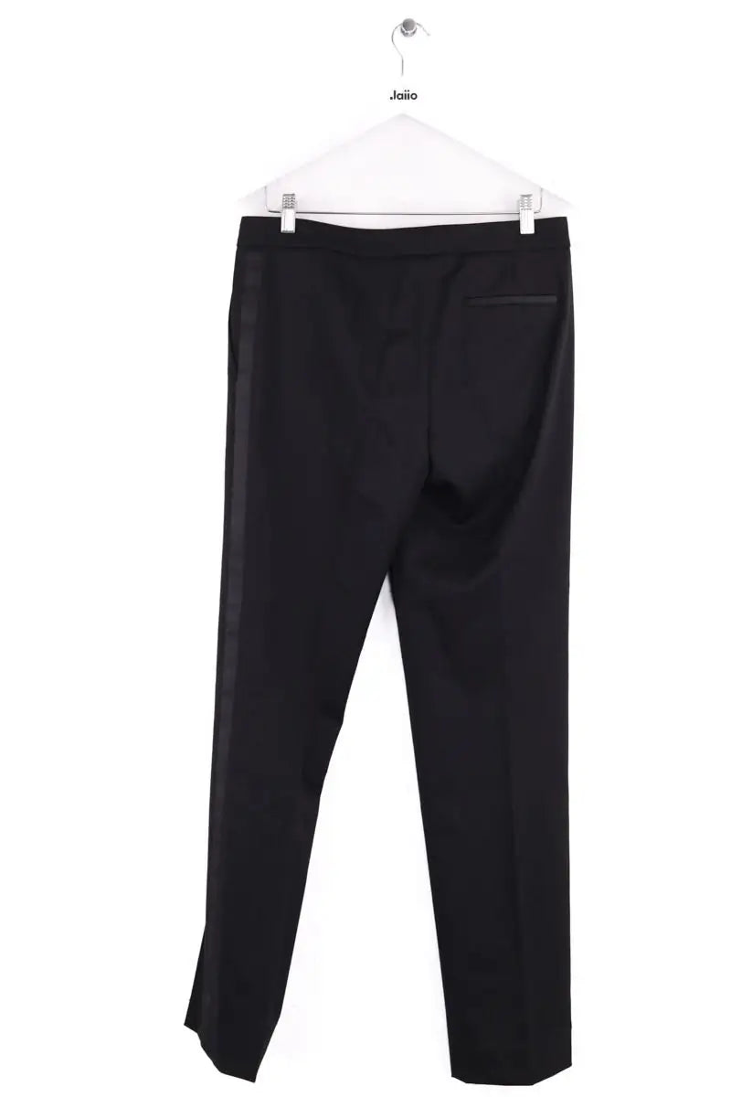 Pantalon droit Boss Noir en Laine