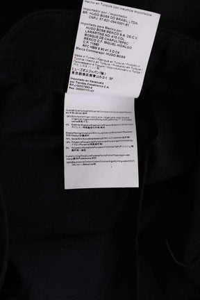 Pantalon droit Boss Noir en Laine