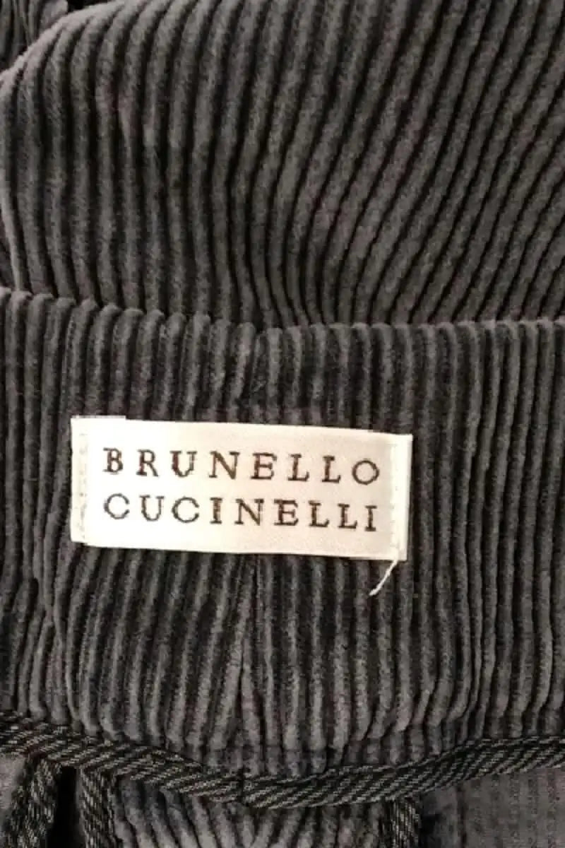 Pantalon droit Brunello Cucinelli Gris en Coton