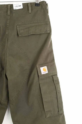Pantalon droit Carhartt Kaki en Coton