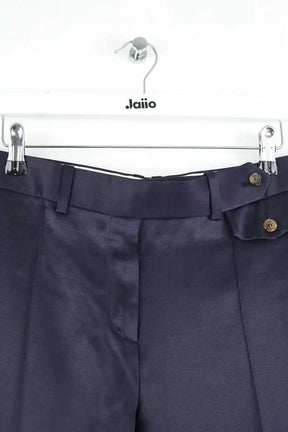 Pantalon droit Celine Bleu en Viscose