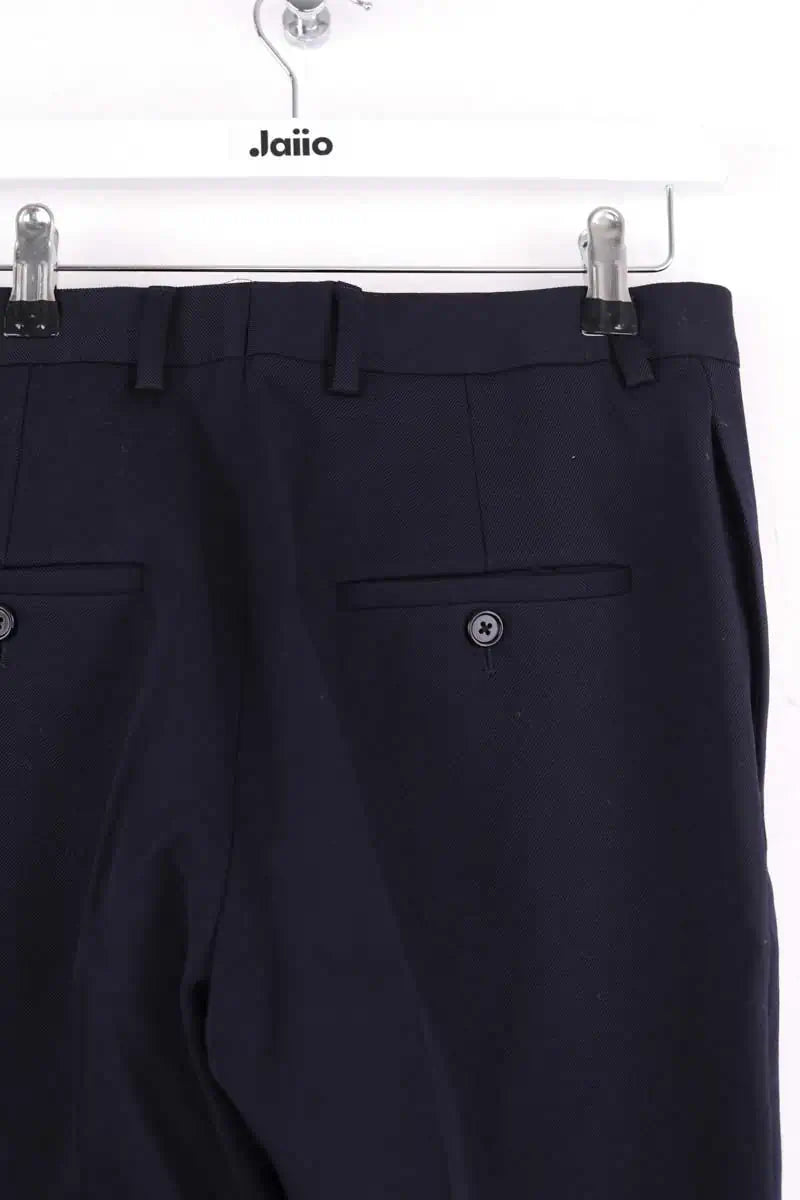 Pantalon droit Celine Marine en Laine