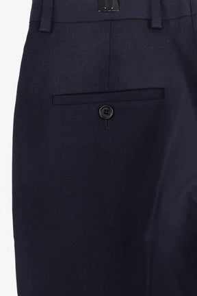 Pantalon droit Celine Marine en Laine