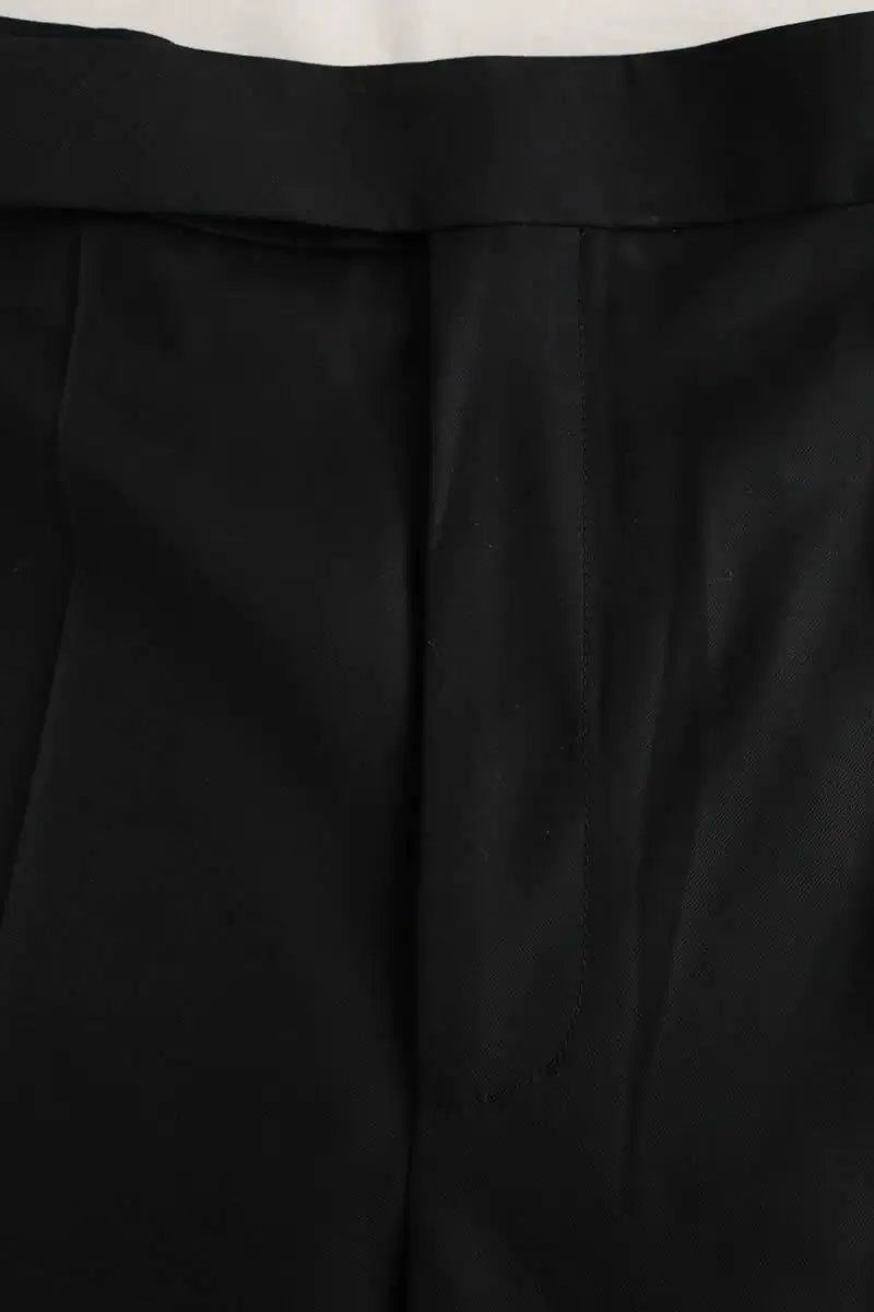 Pantalon droit Celine Noir en Laine