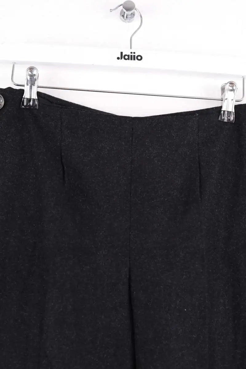 Pantalon droit Chanel Noir en Laine