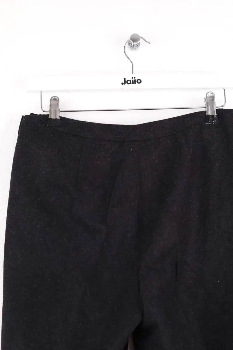 Pantalon droit Chanel Noir en Laine